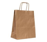 APLI Sacs en papier kraft 101645 - 50 pièces - 24 x 11 x 31 cm - Brun