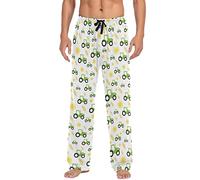 PAQGSREM Pantalon de pyjama pour homme avec poches, Tracteur multiple, XL