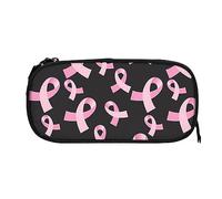 PAQGSREM Trousse à crayons de grande capacité pour le mois de la sensibilisation au cancer du sein, trousse à crayons avec fermeture éclair, sac de rangement pour cosmétiques, maquillage, Comme