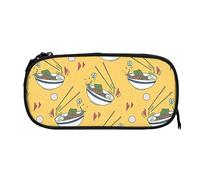 PAQGSREM Trousse à crayons traditionnelle japonaise - Grande capacité - Avec fermeture éclair - Sac de rangement pour cosmétiques et maquillage, Comme indiqué sur la photo, Taille unique, Trousse à
