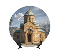 PAQOLSMCKR Assiette décorative en porcelaine anglaise pour église arménienne - Assiettes décoratives en céramique pour salon, cuisine, table de maison