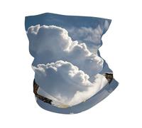PAQOLSMCKR Cache-cou pour homme et femme, chevaux, nuages rouges, masque péritel, séchage rapide, pour la pêche, Aigle vole dans le ciel, Taille unique