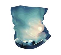 PAQOLSMCKR Cache-cou pour homme et femme - Masque péritel à séchage rapide pour la pêche, Ours polaires aurores boréales_78819065, Taille unique