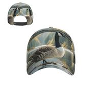 PAQOLSMCKR Casquette de baseball pour femme et homme, chapeau de golf, casquette de baseball avec flamme rugissante, casquette de camionneur réglable, Wild Goose By The Bridge, Taille unique