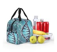 PAQOLSMCKR Sac à déjeuner pour femme et homme DNA Genetic Helix Boîte à déjeuner isotherme portable réutilisable pour le travail