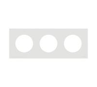 Paque de finition 3 postes - couleur Blanc craie - SCHNEIDER - S920706