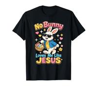 Pâques, Aucun Lapin ne m'aime comme Jésus, Enfants chrétiens, Femmes T-Shirt