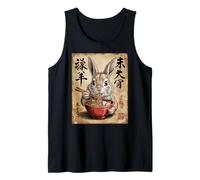 Pâques Bunny Anime Ramen Tees Kawaii Japonais Graphique Débardeur