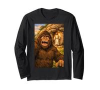 Pâques Meme Bigfoot Selfie Jésus Résurrection Chrétien Manche Longue