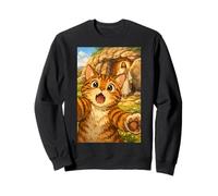 Pâques Meme Chat Prendre Selfie Jésus Résurrection Chrétien Sweatshirt