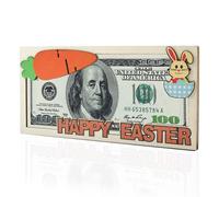 Pâques pour Cadeaux d'argent Porte-Billets de Pâques Porte-Monnaie de Paques en Bois avec Zone de Message Écrit à la Main Emballage pour cadeauxs en Argent Paques Cadeaux de PaquesPâques (Bleu)