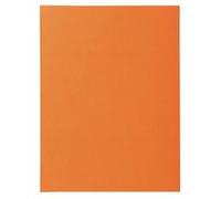 Exacompta Chemises semi-rigides 340007E SUPER 160 g/m² 24×32 cm A4 PEFC Orange carton 5x100