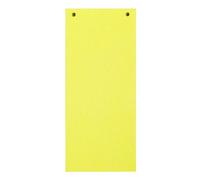 Paquet 100 fiches intercalaires horizontales unies perforées Forever - 105x240mm - Jaune