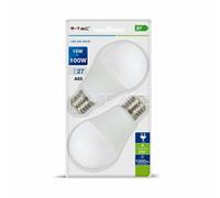 Paquet 2 Ampoules LED 15W Ampoule A65 V-tac Douille E27 VT-2117