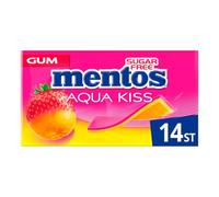 Paquet 20 étuis chewing gum aquakiss fraise-mandarine
