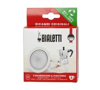 Paquet 3 Joints et 1 Filtre pour cafetière 6 Tasses Matériau Aluminium.