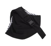 Paquet à Bandoulière pour Animaux, Grand Format, Coton Noir | Ouvertures Réglables, Deux Paires de Boutons, Usage Extérieur et Voyage