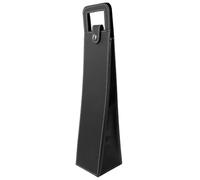 Paquet à Bouteille de Vin en Cuir Noir, Pliable Poignée Métallique | Réutilisable, Protection des Bouteilles, Format Compact, pour Hôtes de Fête, Pique-niques et Présents