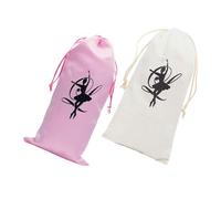 Paquet à Chaussures de Ballet à Cordon, 1 Paire, Canvas et Satin | Compact et Structuré, Poche Dédiée pour Petits Objets, pour Studio de Danse et Voyage, Design Simple