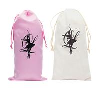 Paquet à Chaussures de Ballet Cordon 1 Paire, en Satin et Toile | Pochette Compacte, Intérieur Structuré Poche Dédiée, pour Studio et Compétition