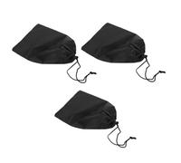 Paquet à Cordon Étanche 20x30cm en Oxford, Lot de 3, Noir | Réutilisable et Résistant aux Fuites, Grosse Capacité, pour Natation, Kayak et Pluie Soudaine