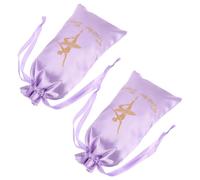 Paquet à Cordon pour Chaussures de Danse 2 Pièces en Polyester | Pochette Élégante pour Pointes, Format Moyen, pour Studio et Chorégraphies