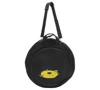 Paquet à Cymbales Rond Noir, Grosse Capacité, Poignée Renforcée | Oxford Imperméable, Mousse Épaisse, Double Fermeture Éclair, Format Portable pour Batterie, Rangement Sécurisé