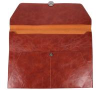 Paquet à Documents A4 en Cuir Marron, Porte-documents Portable | Organisation des Dossiers, Protection des Papiers, Usage Maison et Voyage, Format Pratique