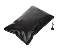 Paquet à Documents Ignifugé Noir à Fermeture Éclair, Rangement Portable | Protection Multicouche Résistante au Feu, Composites Techniques, Usage Bureau Quotidien, Cartes et Bijoux