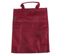 Paquet à Documents Oxford Rouge, Trois Couches, Poignée, Présent | Fermeture Zippée et Tissu Oxford Imperméable, Poche Latérale Pratique pour Accessoires, Dossiers et Bouteilles, Transport