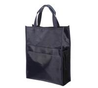 Paquet à Documents Zippé en Tissu Oxford avec Poignée, Format A4 | Poches Multiples et Compartiments Classés, Poche Latérale pour Bouteille, Couture Renforcée pour Bureau et Voyage