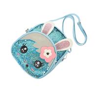 Paquet à Dos Lapin à Paillettes pour Garçon et Filles, Cartable Scolaire | Usage Quotidien et Randonnée, Format Léger pour Fille, Style Garçon et Filles, Finition Bleue, Pensée pour Jeune Sœur