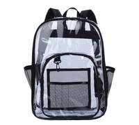 Paquet à Dos Transparent Étanche en Pc, Grand Format, pour Étudiants | Plastique Pc, Style Simple et Décontracté, Lecture Rapide des Affaires, Usage Quotidien et Vestiaire