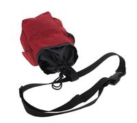 Paquet à Magnésie Rouge pour Escalade de Bloc avec Poche Zippée | Tissu Oxford, Fermeture à Cordon, Ceinture Réglable, Porte-brosse, Grosse Ouverture, Fixation au Harnais, Garçon Fille