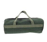 Paquet à Outils à Main en Toile à Large Ouverture Khaki | Coton Canvas Lavable, Fermeture Éclair Robuste, pour Techniciens et Ateliers Diy, Protège des Salissures