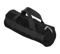 Paquet à Outils en Toile Noire, Ouverture Large, Poignée Robuste | Compartiments Organisés, Fermeture Zippée, Format Compact et Plat, pour Entretien Maison et Voiture