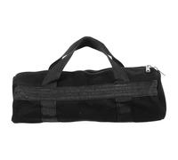 Paquet à Outils en Toile Robuste à Large Ouverture, Noir, 13,8 Pouces | Compartiments Organisés, Fermeture Zippée, Poignée Renforcée, Transport Portable pour Entretien Maison et Sorties
