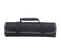 Paquet à Outils Moto Enroulable Noir, Protection Pluie, Multi-Poches | Tissu Résistant, Fixation Guidon ou Poutre, Usage Atelier Garage, Rangement pour Ciseaux et Sondes