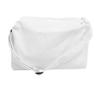 Paquet Bandoulière en Toile Blanc, Grand Format pour Filles et Bureau | Organisation Quotidienne, Maintien des Objets, Usage Déplacement ou Rue, pour Portefeuille et Crème Solaire