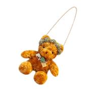 Paquet Bandoulière Ours en Peluche Marron pour Fille, Fermeture Éclair | Format Compact, Usage Voyage et Shopping, Style Adorable Inspiré du Japon