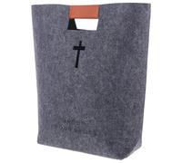 Paquet Cabas Bible en Feutre Grosse Capacité, Réutilisable et Résistant | Mallette Biblique Légère, Nettoyage Facile, Format Pratique, Usage Courses ou Étude, Style Sobre et Discret