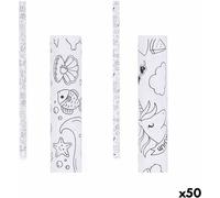 Paquet cadeau 70 x 150 cm Blanc (50 pièces)