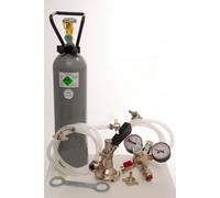 Paquet d'accessoires 4 avec 2,0 kg de CO2 pour 2 conducteurs tireuse a bieren avec 1 * raccord plat et 1 * raccord Köpi