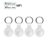 Paquet De 1/4 De Traqueur Gps Bluetooth Pour Apple Trouver Mes Voitures Traqueur Anti-Perte Pour Airtag Voiture Clés Finder Mfi Étiquette Intelligente - Type 4pack White