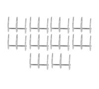 Paquet de 10 Anneaux de Reliure en Métal, 3 Anneaux, Pinces à Feuilles Mobiles pour Carnet de Notes, Album Photo, Scrapbooking, Convient pour 6 Trous, 20 Trous, 26 Trous, 30