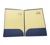 Paquet de 10 dossiers en papier Kraft, dossier présentation au format A4 pour Partitions Piano(2 pockets-blue)