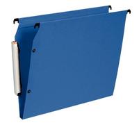 Paquet de 10 dossiers suspendus LMG ARMOIRE en polypro opaque. Fond 15, bouton-pression. Bleu