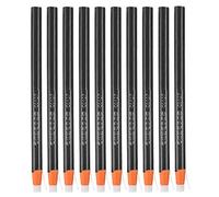 Paquet de 10 gommes à tirer dans un support de Style stylo pour crayon, croquis, fournitures d'art, noyau en caoutchouc de 7mm