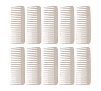 Paquet de 10 Peignes à Dents Larges, Prévient les Dommages au Cuir Chevelu, Moins de Friction, Poignée Ergonomique, Matériau en Paille de blé, pour les Types de Cheveux