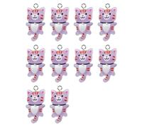 Paquet De 10 Pendentifs Chats Polyvalents pour Bijoux Uniques Élégants Chats en Résine pour Collier Embellissements Embellissements Minou Miniatures Figurines